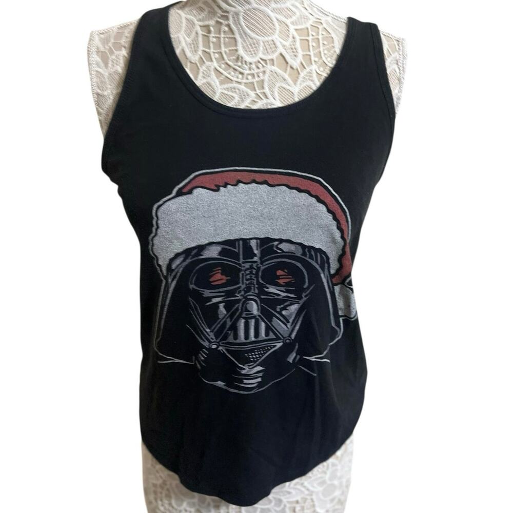 Star Wars  Black Darth Vader Christmas Tank Y2K- Womens Size Large
